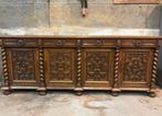 Uniek antiek eiken dressoir 260cm breed, Antiek en Kunst, Antiek | Meubels | Kasten, Ophalen