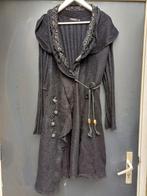 Lang zwart vest maat L - XL, Ophalen of Verzenden, Zo goed als nieuw, Maat 42/44 (L), Zwart