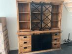 Mango houten kast 220x45x220 - 2 delig, Huis en Inrichting, Kasten | Buffetkasten, Ophalen, 200 cm of meer, Zo goed als nieuw
