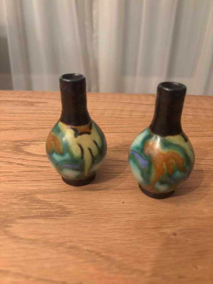 2x Corel Schoonhoven keramiek, Antiek en Kunst, Antiek | Vazen, Ophalen