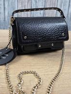 Zwarte NÚNOO Schoudertas met Gouden Details, NÚNOO, Schoudertasje, Zwart, Onbekend