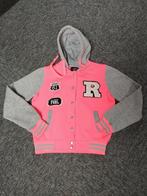 Roze / grijze baseball vest, 158/164, Kinderen en Baby's, Kinderkleding | Maat 158, Meisje, Trui of Vest, Gebruikt, Ophalen of Verzenden