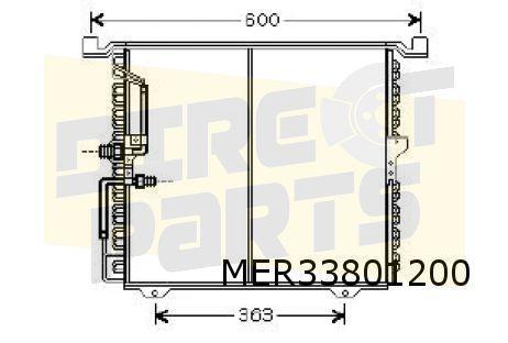 Mercedes-Benz G-klasse (9/89 - 5/18) (W463) -10/94 condensor, Auto-onderdelen, Airco en Verwarming, Mercedes-Benz, Nieuw, Verzenden