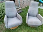 2 Knibbeler Relaxstoelen - Verstelbaar, Ophalen, Gebruikt, Stof, 75 tot 100 cm