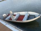 Aluminium visboot + 15 pk Johnson, Watersport en Boten, Ophalen, 10 tot 30 pk, Gebruikt, Aluminium