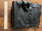 Zwarte leren rugzak, Sieraden, Tassen en Uiterlijk, Tassen | Rugtassen, Ophalen, Gebruikt, Overige merken, 30 tot 45 cm