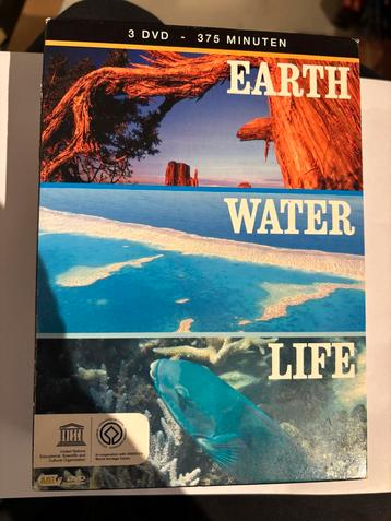 Earth, Water, Life - 3 DVD Boxset Natuurdocumentaire beschikbaar voor biedingen