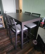 Ekedalen bartafel en 4 stoelen, Huis en Inrichting, Ophalen, Zo goed als nieuw