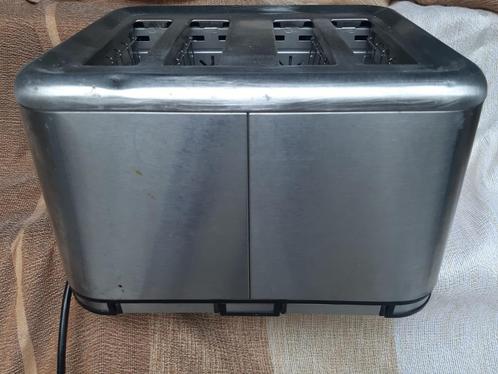 Brabantia BBEK1031N Broodrooster - 4 Sleuven - 1800 Watt - R, Witgoed en Apparatuur, Broodroosters, Gebruikt, Meer dan 8 standen