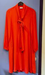 Mauro Grifoni knal rode zijde jurk feestelijk mt 36 nr 47543, Mauro Grifoni, ., Ophalen of Verzenden, Zo goed als nieuw