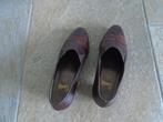 NIEUWE MERK LEREN KWALITEITS SCHOENEN maat 5 (38), Ophalen of Verzenden, Nieuw, Bruin, Pumps