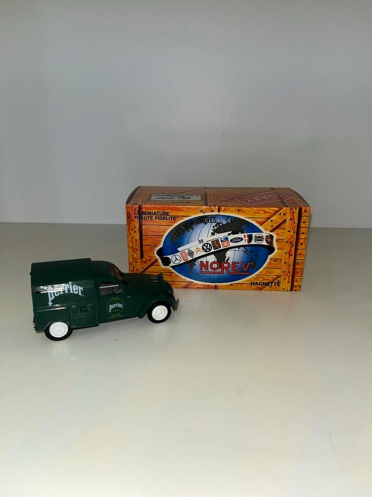 Norev Citroën 2CV Perrier, Hobby en Vrije tijd, Modelauto's | 1:43, Zo goed als nieuw, Auto, Norev, Ophalen of Verzenden
