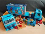 P886 - 4447 Vrachtwagen met container en extra trekker, Kinderen en Baby's, Speelgoed | Playmobil, Ophalen of Verzenden, Zo goed als nieuw