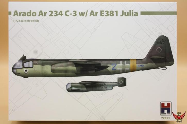 ROWASP | Hobby 2000 1/72 Arado Ar 234 C-3 with Ar E381 Julia, Hobby en Vrije tijd, Modelbouw | Vliegtuigen en Helikopters, Nieuw