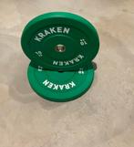Bumper plate 2x10kg, Ophalen, Nieuw, Benen, Halterschijven