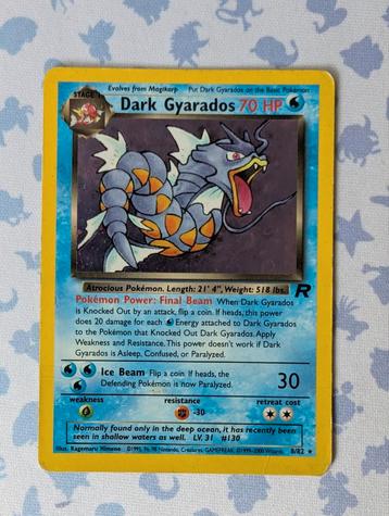 Dark Gyarados Team Rocket Holo 8/82 Pokemon beschikbaar voor biedingen