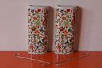 Set van 2 retro vintage radiatorbakjes met funky bloemdecor, Ophalen of Verzenden