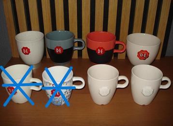 6 Douwe Egberts koffie kopjes - DE beschikbaar voor biedingen