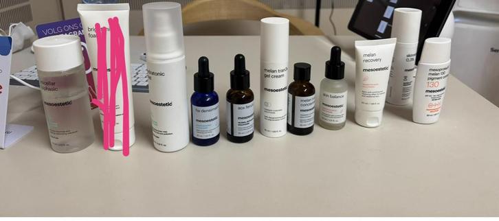 mesoestetic producten MOET ZSM WEG, Sieraden, Tassen en Uiterlijk, Uiterlijk | Gezichtsverzorging, Nieuw, Verzorging, Gehele gezicht