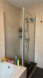 Douche deur 102 cm aluminium en evt zijwand, Ophalen, Zo goed als nieuw