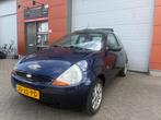 Ford Ka 1.3 I 44KW 2002 Blauw Panoramadak! APK 20-08-2026!, Auto's, Ford, Voorwielaandrijving, 1299 cc, Stof, Zwart