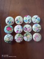 NIEUW 16 gebloemde beige knopen, Hobby en Vrije tijd, Scrapbooking, Ophalen of Verzenden, Nieuw