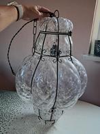 Venetiaanse Hanglamp Mondgeblazen Glas, Huis en Inrichting, Lampen | Hanglampen, Ophalen, 50 tot 75 cm, Zo goed als nieuw, Glas