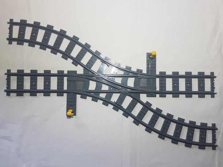 Wissels RC lego trein rails 60238, 7895, 7996 MOD (4), Kinderen en Baby's, Speelgoed | Duplo en Lego, Zo goed als nieuw, Lego