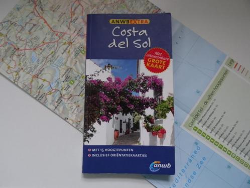 Costa del Sol, Malaga, Marbella / anwb extra gids +landkaart, Boeken, Reisgidsen, Zo goed als nieuw, ANWB, Ophalen of Verzenden