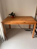 Houten Eettafel/Bureau - Ikea, Huis en Inrichting, Tafels | Eettafels, Ophalen, Gebruikt, 100 tot 150 cm, 50 tot 100 cm
