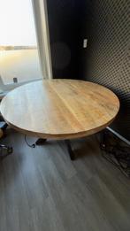 Mango houten  Ronde Eettafel - 130cm, Huis en Inrichting, Tafels | Eettafels, Ophalen, 100 tot 150 cm, Rond, Zo goed als nieuw