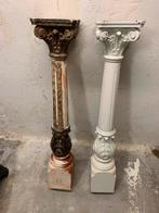 Twee balusters ,massief eiken !, Huis en Inrichting, Woonaccessoires | Zuilen en Pilaren, Ophalen