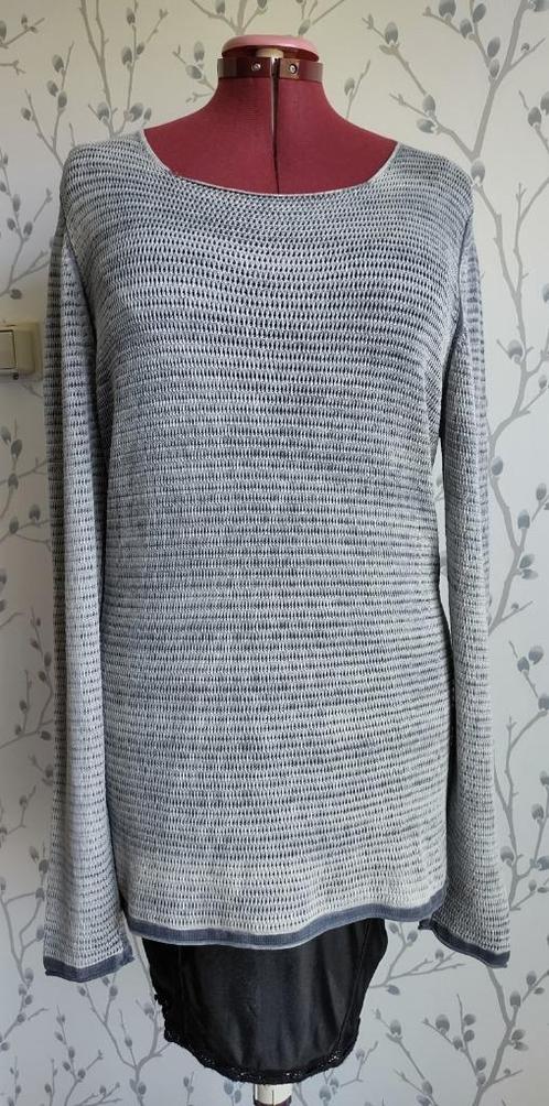 DRYKORN Opengebreid Grijs/Blauw Zomer-Truitje maat M=XL, Kleding | Dames, Tops, Zo goed als nieuw, Maat 46/48 (XL) of groter, Overige kleuren