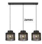 Moderne Hanglamp met 3 Lampen, Ophalen, 50 tot 75 cm, Nieuw, Metaal