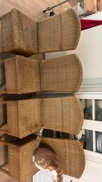 Set of 4 Original Lloyd Loom Chairs, Huis en Inrichting, Stoelen, Ophalen, Riet of Rotan, Gebruikt, Bruin