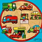 Oude Symplex toys Houten Puzzel Garage made in Holland, Antiek en Kunst, Antiek | Speelgoed, Ophalen of Verzenden