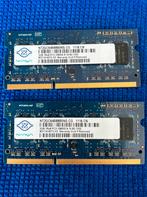 Nanya 4gb (2x2gb) ddr3 geheugen, Computers en Software, RAM geheugen, Ophalen, Gebruikt, DDR3, Laptop