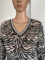 J548 Marc Cain 36=S fijn-gebreide trui top MarcCain zwart, Kleding | Dames, Zwart, Ophalen of Verzenden, Zo goed als nieuw, Maat 36 (S)