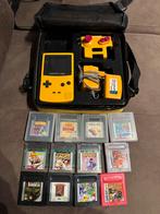 Game Boy Color Set (Geel) + 12 Games, Tas & Accessoires, Ophalen of Verzenden, Gebruikt, Game Boy Color