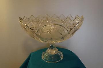 glas/kristallen fruitschaal, wijn- en likeurglazen,etc. beschikbaar voor biedingen