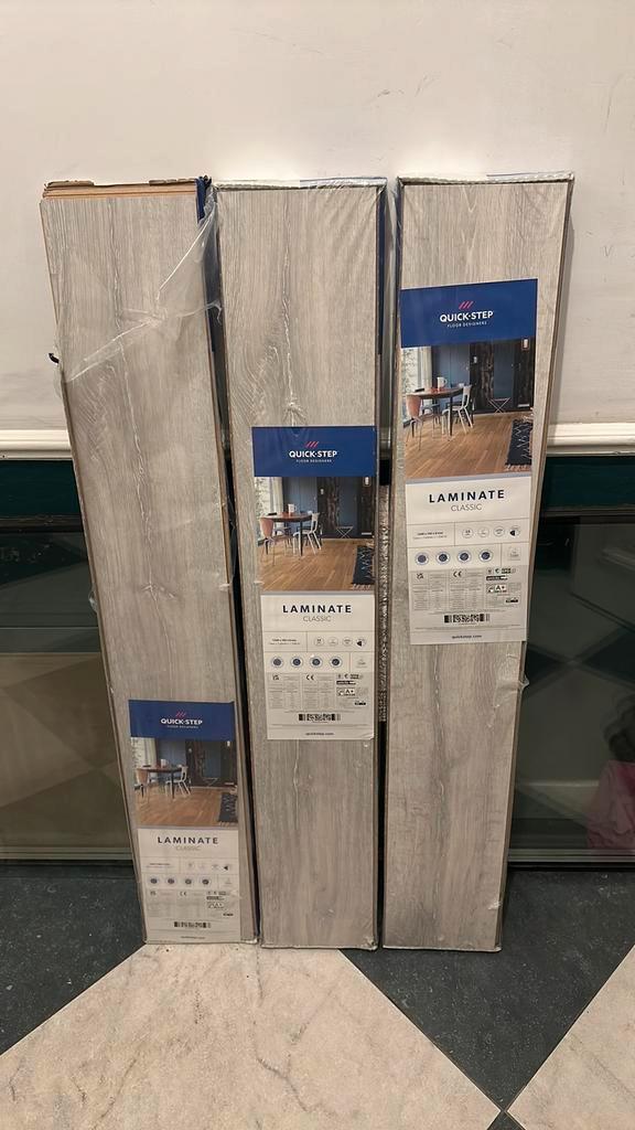 4m2 laminaat Eiken Whitewash, Doe-het-zelf en Verbouw, Vloerdelen en Plavuizen, Nieuw, Laminaat, Overige materialen, 50 tot 150 cm