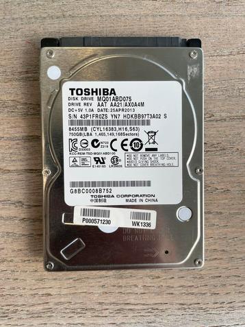 Toshiba 500GB HDD beschikbaar voor biedingen