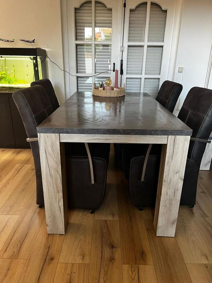 Mooie eethoek, tv meubel en salontafel, Huis en Inrichting, Tafels | Salontafels, Gebruikt, Minder dan 50 cm, 150 tot 200 cm, 150 tot 200 cm