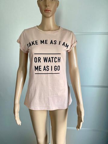 J372 Josh V T-shirt maat XS/S=34/36 top beige beschikbaar voor biedingen
