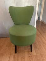 Vintage stoel fauteuil Groen Jaren 50/60, Huis en Inrichting, Fauteuils, Ophalen, Minder dan 50 cm, Gebruikt, Minder dan 75 cm