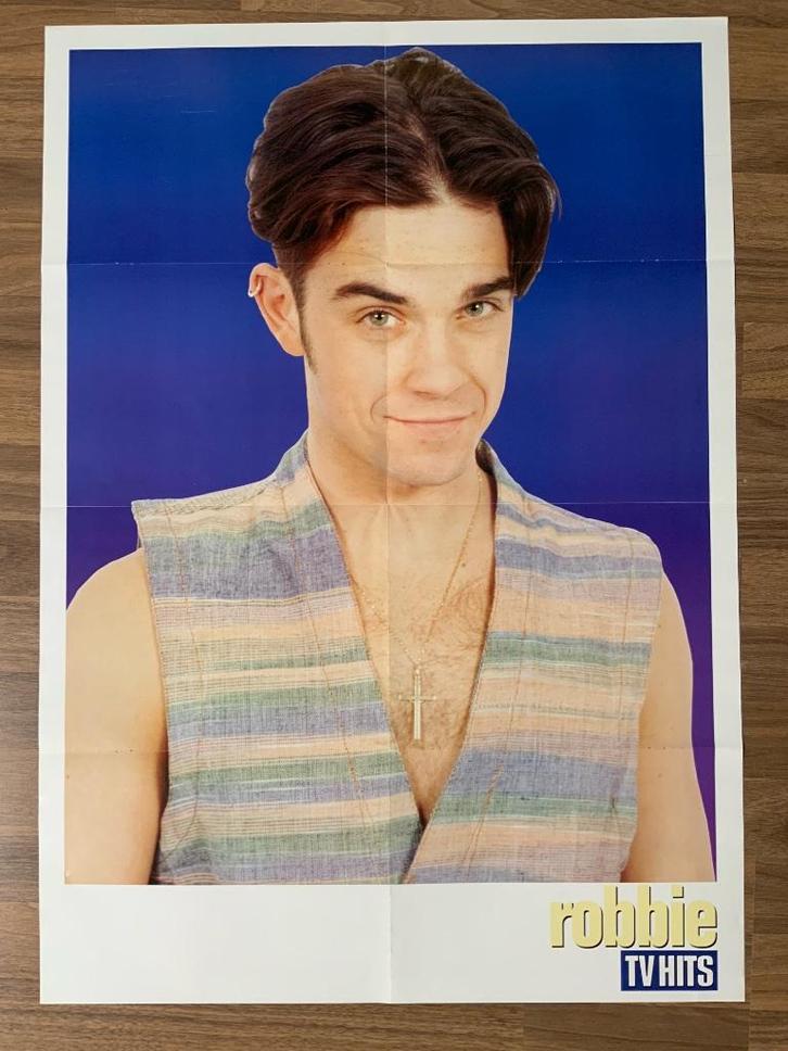 Poster Robbie Williams Take That, David Charvet Baywatch, Verzamelen, Posters, Nieuw, Muziek, Deurposter of groter, Rechthoekig Staand