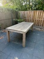 Gratis teak houten tuintafel, Ophalen, Zo goed als nieuw, Rechthoekig, Teakhout