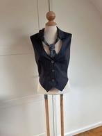 Bruphils leuk gilet met das maat 36/38, Kleding | Dames, Ophalen of Verzenden, Zo goed als nieuw, Grijs, Maat 36 (S)