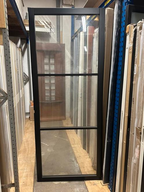 OPRUIMING STAALLOOK DEUREN, Doe-het-zelf en Verbouw, Deuren en Horren, Nieuw, Binnendeur, 200 tot 215 cm, 80 tot 100 cm, Glas