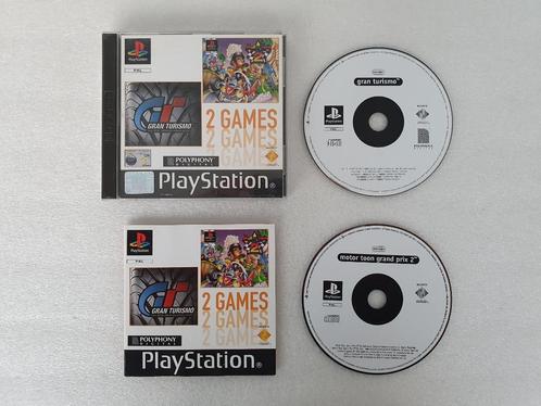 PS1: Gran Turismo - Motor Toon Grand Prix (2 games), Spelcomputers en Games, Games | Sony PlayStation 1, Gebruikt, Racen en Vliegen